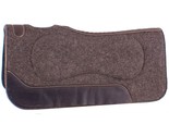Western Horse Mohair + Leather Orthopedic Contoured Saddle Pad 32in X 31... - $88.80