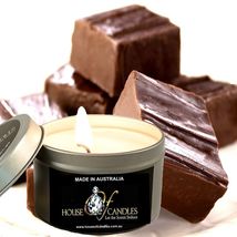 Chocolate Fudge Eco Soy Wax Scented Tin Candles, Vegan Friendly, Hand Poured - £11.79 GBP+