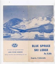 Blue Spruce Ski Lodge Brochure At Lift Aspen Colorado 1950&#39;s - £38.07 GBP