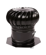 Master Flow Wind Turbine Roof Mount Vent Black Galvanized Dual Bearing 1... - $91.21 CAD