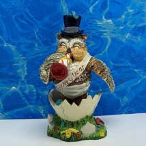 Owl figurine vintage sculpture statue Lang Syne lil whoot happy owliday ... - $19.69