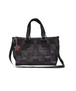 Harvey&#39;s Seatbelt Black Carriage Ring Tote With Star Bag Charm - £217.27 GBP