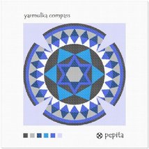 Pepita Needlepoint kit: Yarmulka Compass, 7&quot; x 7&quot; - £39.38 GBP+