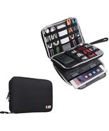 Double Layer Electronics Organizer Travel Gadget Bag For Cables Memory C... - £42.94 GBP