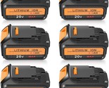 Lenoya 6Pack 20V Max 6.0Ah Cordless Power Tool Battery Dcb200 Compatible... - £141.50 GBP