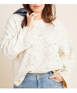 MAEVE BY ANTHROPOLOGIE Jamie Paint-Speckled Sweatshirt Sz Medium - $439.88 MXN