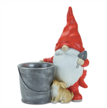 New Gnome with Pail and Bunny Set of 2 - £37.77 GBP