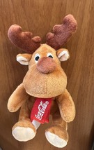 STUFFED REINDEER LOGO COCA-COLA PLUSH TOY 13cm Height - $14.96