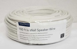 Insignia - 100FT Speaker Cable - White - £34.67 GBP