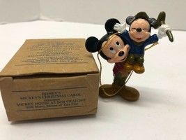 AVON Mickey Mouse As Bob Cratchit Christmas Carol Ornament - £7.73 GBP