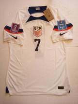 Giovanni Reyna USA USMNT 2022 World Cup Match Slim Fit White Home Soccer Jersey - £79.92 GBP