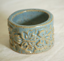 Blue Clay Napkin Holder Abstract Designs b - £5.44 GBP