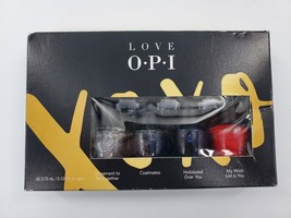 OPI Nail Polish Love Mini Collection 4 X 0.125 oz New in Box 4 Different Colors - £4.69 GBP