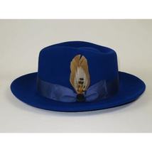 Bruno Capelo Hat Australian Wool Fedora Teardrop Crushable Bel Air BL593 Royal image 5