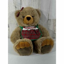 Vintage JCPenney Collection Christmas Holiday Bear Stuffed Animal Plushie - £20.68 GBP
