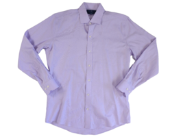 Button Down Slim Fit Dress Shirt Light Purple 15.5 33 - £11.01 GBP