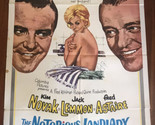 Vintage One Sheet Movie Poster for The Notorious Landlady, 1962, Kim Novak - $24.70