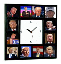 Elect Donald Trump For President 2024 Campaign Clock with 12 pictures - £25.51 GBP