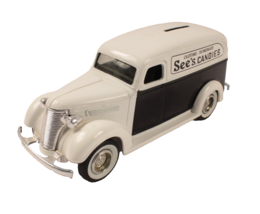 Vintage See&#39;s Candies ERTL Diecast 1938 Chevy Panel Truck Bank - $14.99