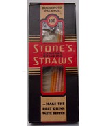 Vintage Stone’s Sanitary Drinking Straws Box &amp; 7 Straws - $8.99