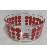 Pyrex Glass 100 Year Red Polka Dot 1 Quart Bowl 1915 Anniversary - $19.63