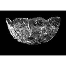 Clear Glass Star Starburst Bowl Serving Beveled Scalloped Sawtooth Edge ... - £23.74 GBP