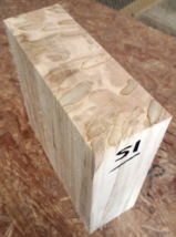 Large Thick Ambrosia Maple Bowl Blank Turning Block Lumber 9&quot; X 9&quot; X 3&quot; S1 - £31.60 GBP