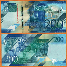 KENYA 2019 UNC 200 Shillings Banknote Paper Money Bill P- NEW - $7.25