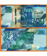 KENYA 2019 UNC 200 Shillings Banknote Paper Money Bill P- NEW - £5.59 GBP