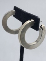 antique sterling silver mexico hoop earrings  11 Grams - £51.95 GBP