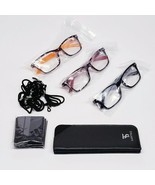 3 Pairs Anti-Glare +1.5x Reading Glasses With Cases, Cloths &amp; Holders - ... - $292.45 MXN