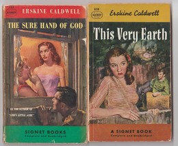 Erskine Caldwell Sure Hand of God &amp; This Very Earth vintage pbs 1sts - £10.22 GBP