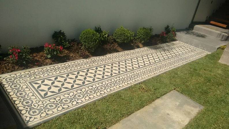 Mexican Mission Cement Tile Handcrafted 10 sqf - Stella Milano - 8x8&quot; - $199.00