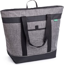 Jumbo Insulated Cooler Bag Charcoal with HD Thermal Insulation Premium Collapsib - £38.74 GBP