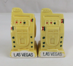 Vintage 1961 Souvenir Las Vegas Slot Machines 3&quot; Salt &amp; Pepper Shakers - £11.99 GBP