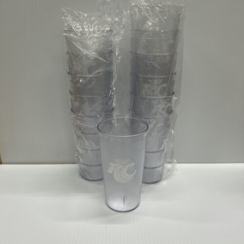 Primary image for New (12) RC Royal Crown Restaurant Clear Plastic Tumblers Cups 16 oz Impact