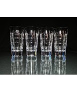Faberge Metropolitan Tall Clear Crystal  Glasses set of 4 - $850.00