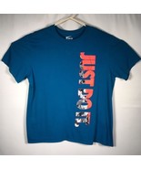 Nike The Nike Tee Men&#39;s XL Just Do It Graphic Spellout Blue Orange White... - $33.94 CAD