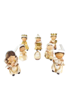 Hanna&#39;s Handiworks Set of Eight Ceramic Nativity Figurines NWT - $49.50