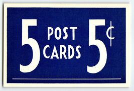 Vintage Sign Postcards 5 For 5 Cents Old Store Advertising UNUSED NOS 3.... - $11.74