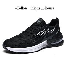 Men Fashion Sneakers Air Cushion Mesh Running Shoes Women Footwear Mens ... - £38.28 GBP