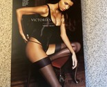 Victoria’s Secret Very Sexy Satin Top Thigh High Nude with Red Band Size B - $21.84