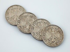 1950 Allemagne 1 Mark Pièce de Monnaie Lot (4 Pièces) Tout En XF État! K... - $74.71 CAD