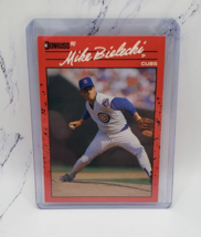 1990 Donruss 373 Mike Bielecki Chicago Cubs Baseball Card - £1.57 GBP