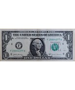 US$1 Fancy Serial Number 2017A Smeared Ink F &amp; B, Misaligned #7 - €40,29 EUR