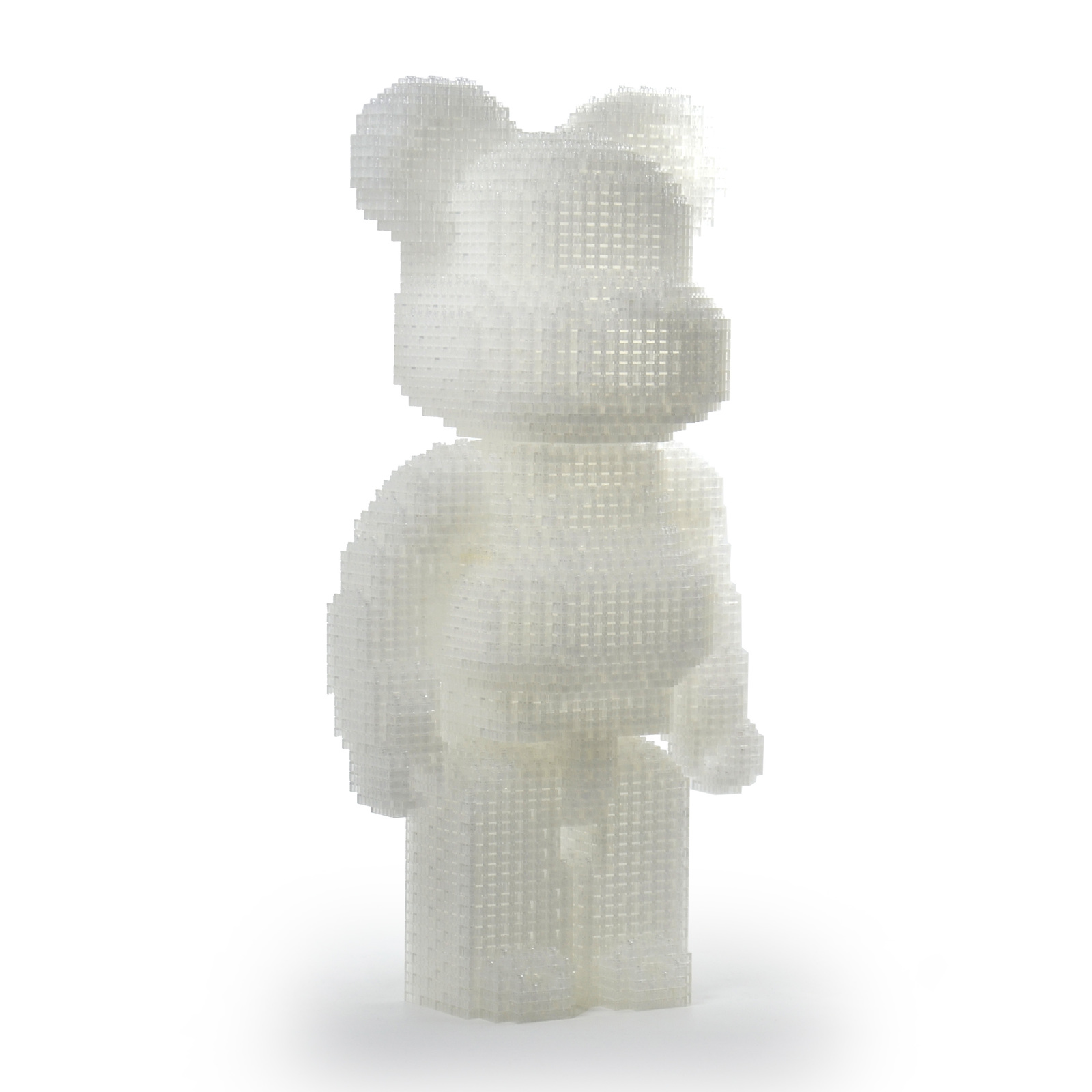 Bearbrick (Transluscent) Brick Sculpture (JEKCA Lego Bricks) DIY Kit Item image 2