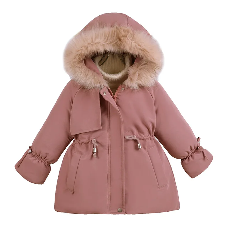 Sporting Girls Jackets 2-8 Years 2022 Winter Children Thickened Down Warm Outerw - £31.06 GBP