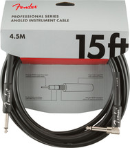 Fender 15&#39; Professional Series Straight/Angle Instrument Cable #09908200... - $43.69
