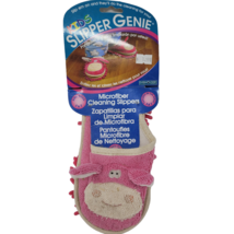 KIDS Slipper Genie Microfiber Dusting CLEANING SLIPPERS Pink Donkey Size... - £3.94 GBP