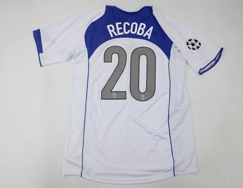 inter milan jersey 2004 2005 shirt recoba away white short sleeve